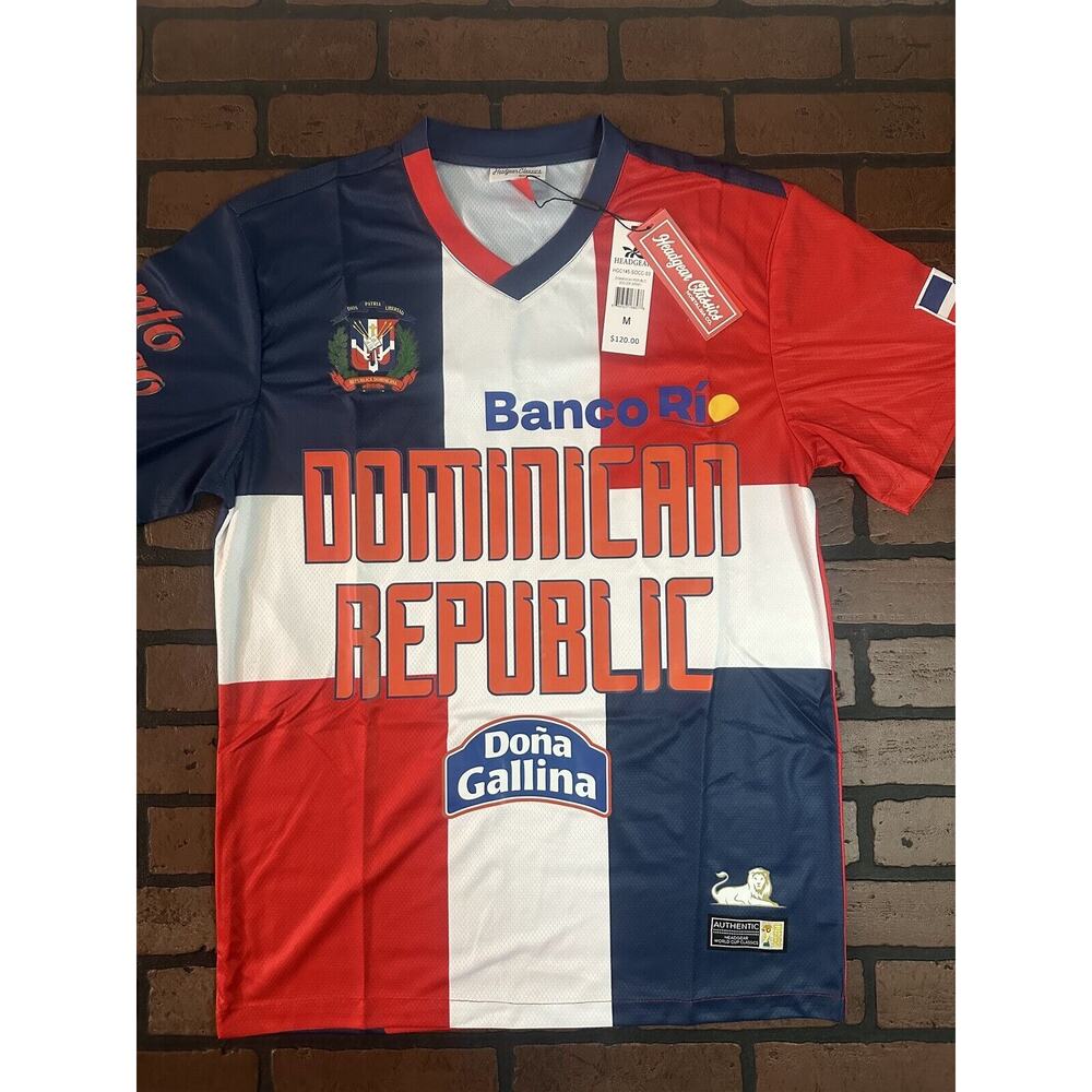 DOMINICAN REPUBLIC 1990 World Cup Soccer Jersey ~New~ M, L, XL,‎ XXL
